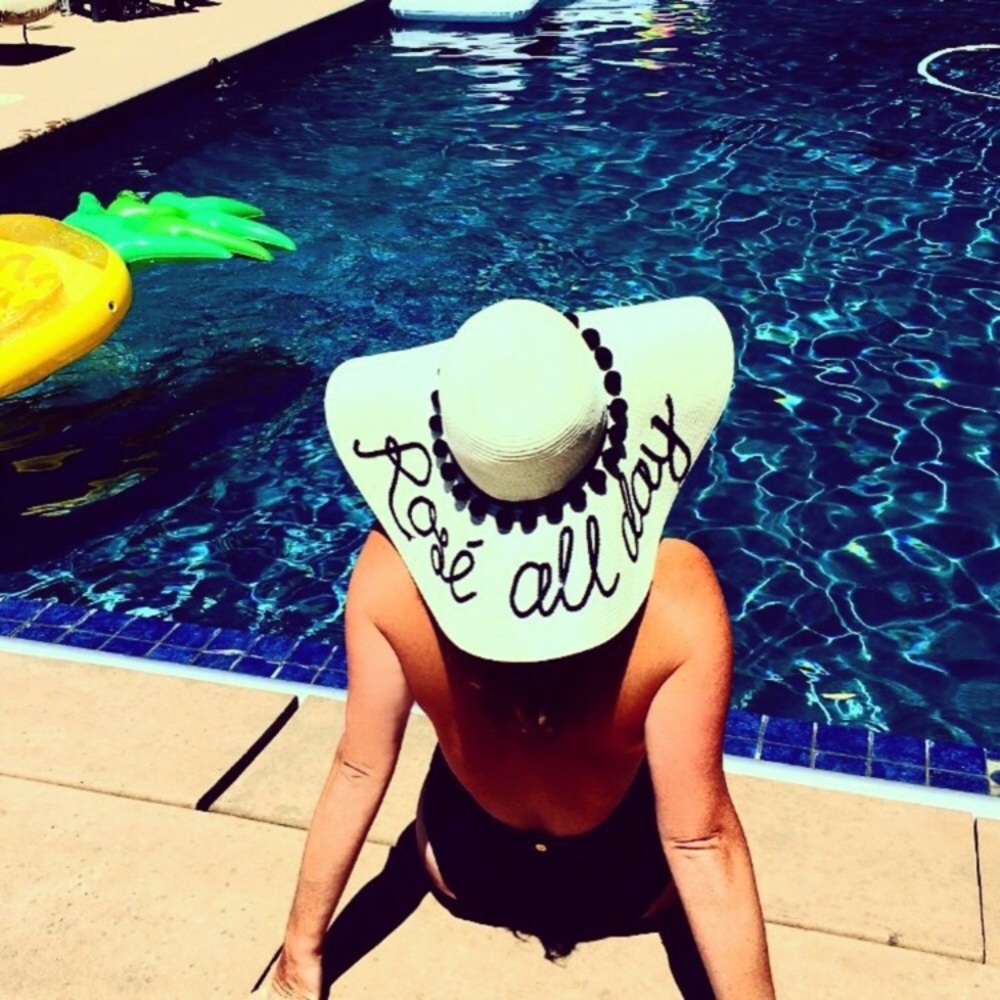Rosé All Day Floppy Hat